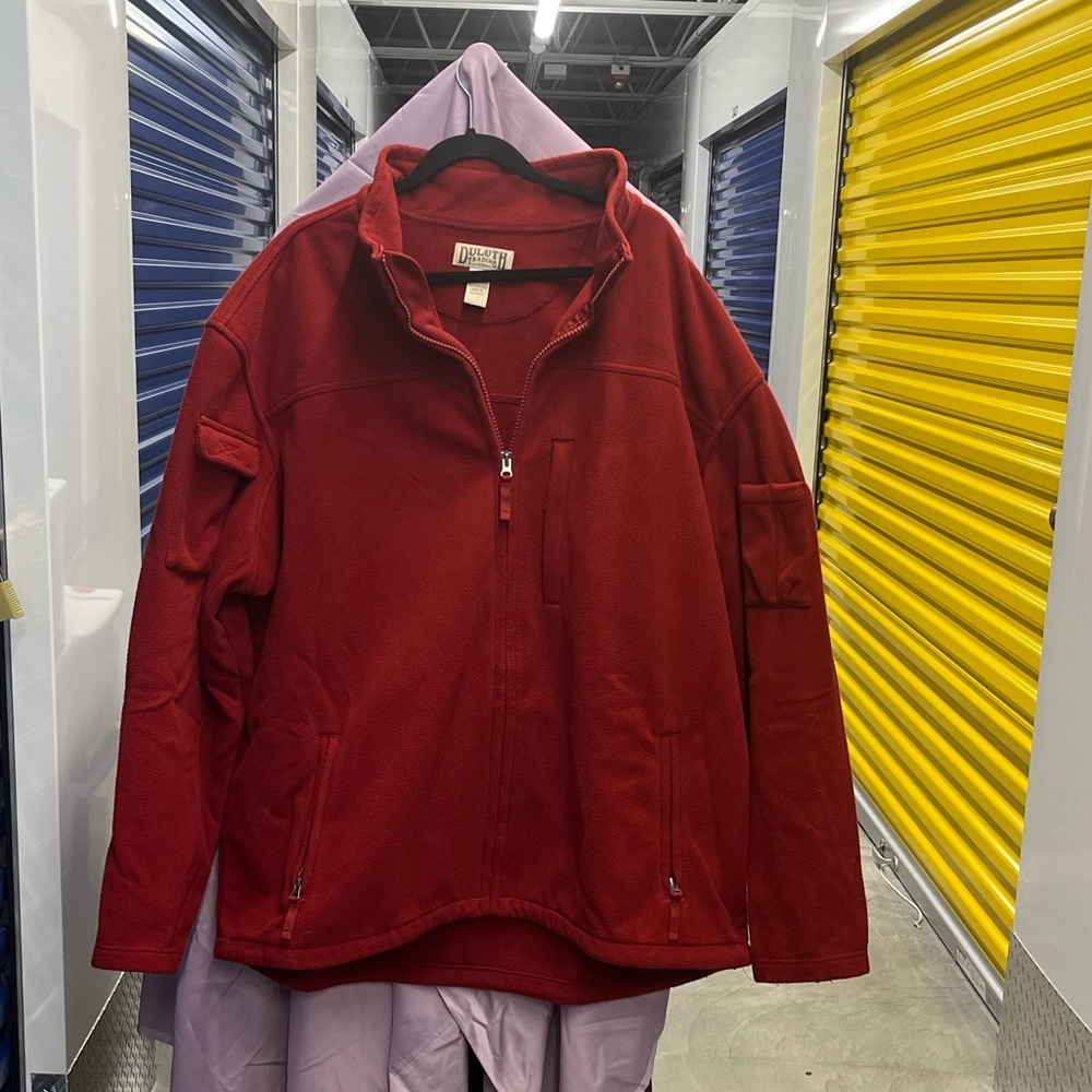 Deluth | Men’s Red Fleece Jacket | size 3XLT
